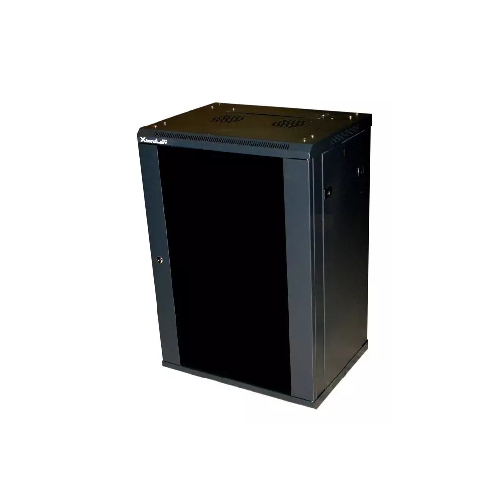 Obrázek produktu XtendLan 18U/600x450, na zeď, jednodílný, rozložený, skleněné dveře