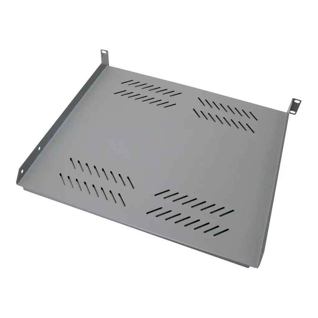 Obrázek produktu XtendLan Police 400mm, univerzal, 1U, 25kg nosnost, šedá