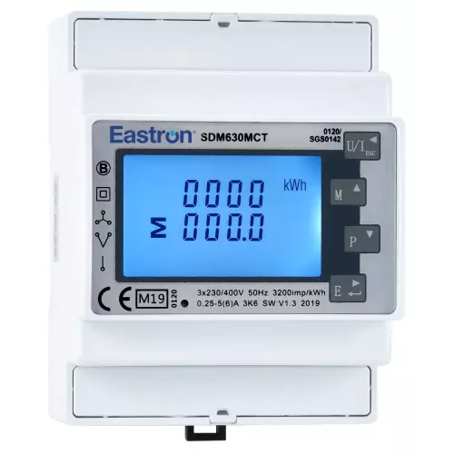 obrázek produktu Eastron SDM630MCT- 40mA elektroměr, jednofázový/třífázový