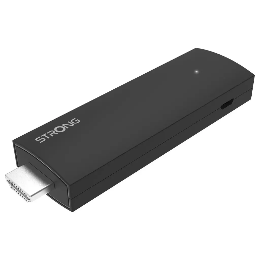 Obrázek produktu STRONG 4K Google TV stick SRT 41/ 4K Ultra HD/ H.265/ HDMI/ micro USB/ BT/ Wi-Fi/ Chromecast/ NETFLIX/ Android 11/ černý