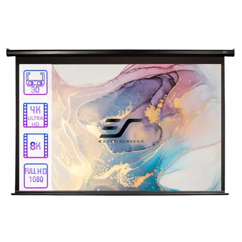 obrázek produktu ELITE SCREENS plátno elektrické motorové 100" (254cm)/ 16:9/ 124,5×221,5cm/ MaxWhite/ gain 1.1/ case černý