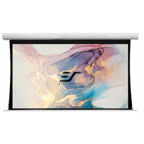 obrázek produktu ELITE SCREENS plátno elektrické motorové 84" (213,4cm)/ 16:9/104,6×185,9cm/ hliníkový case bílý/12" drop/MaxWhite FG