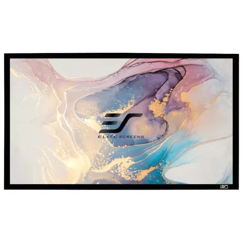 obrázek produktu ELITE SCREENS plátno v pevném rámu 120" (304,8cm)/ 16:9/ 149,4×265,7cm/ gain 1.1/ rám černý 6cm