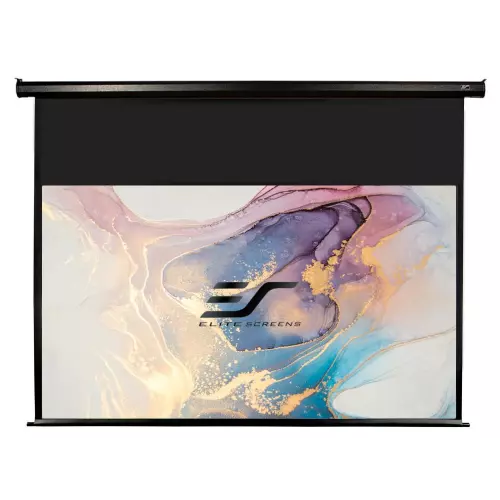 obrázek produktu ELITE SCREENS plátno elektrické motorové 100" (254cm)/ 16:9/ 124,5×221,5cm/ MaxWhite/ gain 1.1/ 24" drop/ case černý