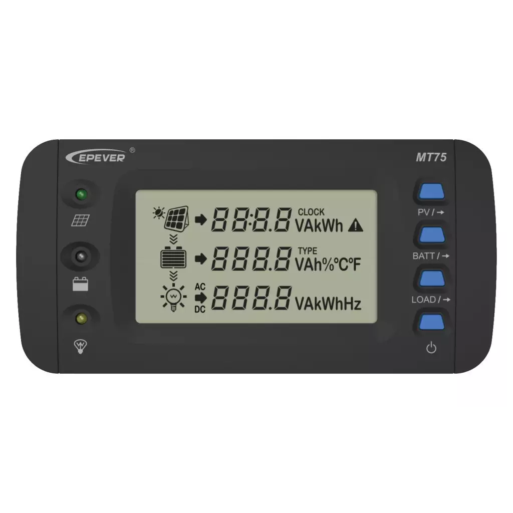 Obrázek produktu EPEVER MT75 (MT-75) externí displej pro solární regulátory a měniče EPEVER/EPever