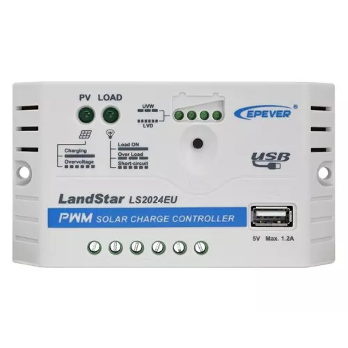 obrázek produktu EPEVER LS2024EU solární PWM regulátor 12/24V, 20A, vstup 30V/50V