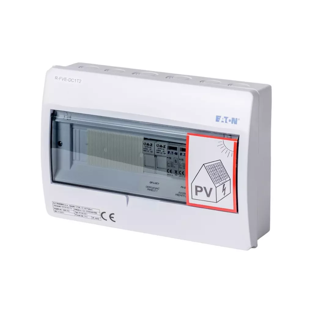 Obrázek produktu Solarmi DC1T2 osazený rozvaděč pro fotovoltaiku, svodič, odpojovač, pojistky
