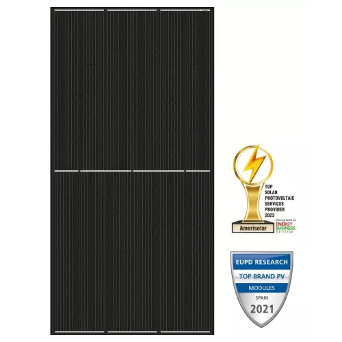 obrázek produktu Solarmi solární panel Amerisolar Mono 550 Wp černý 144 článků, prizmatický rám