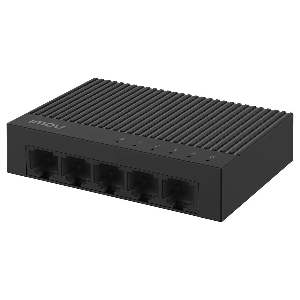 Obrázek produktu Imou switch SF105C/ 5x port/ 10/100 Mbps RJ45 ports/ 1 Gbps/ napájení DC5V1A/ černý