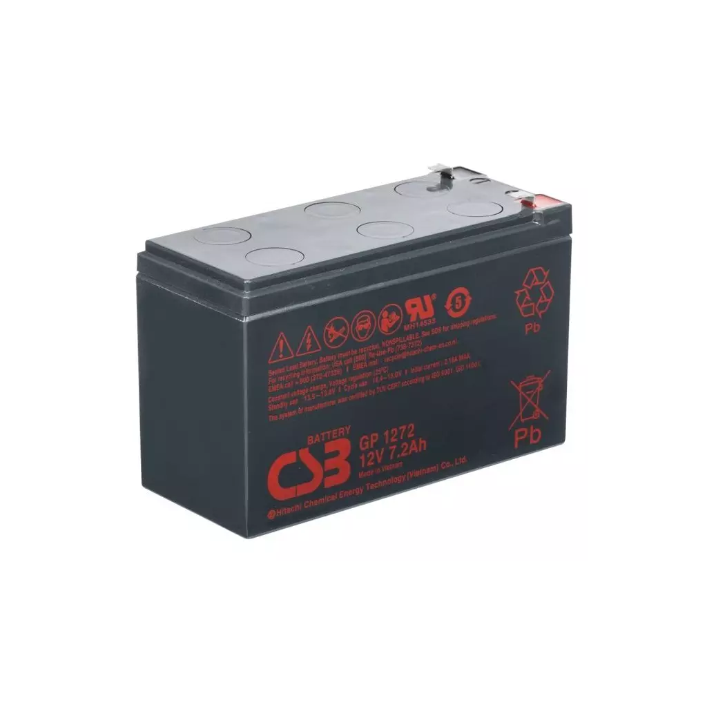 Obrázek produktu CSB Pb záložní akumulátor VRLA AGM 12V/7,2Ah (GP1272 F2)