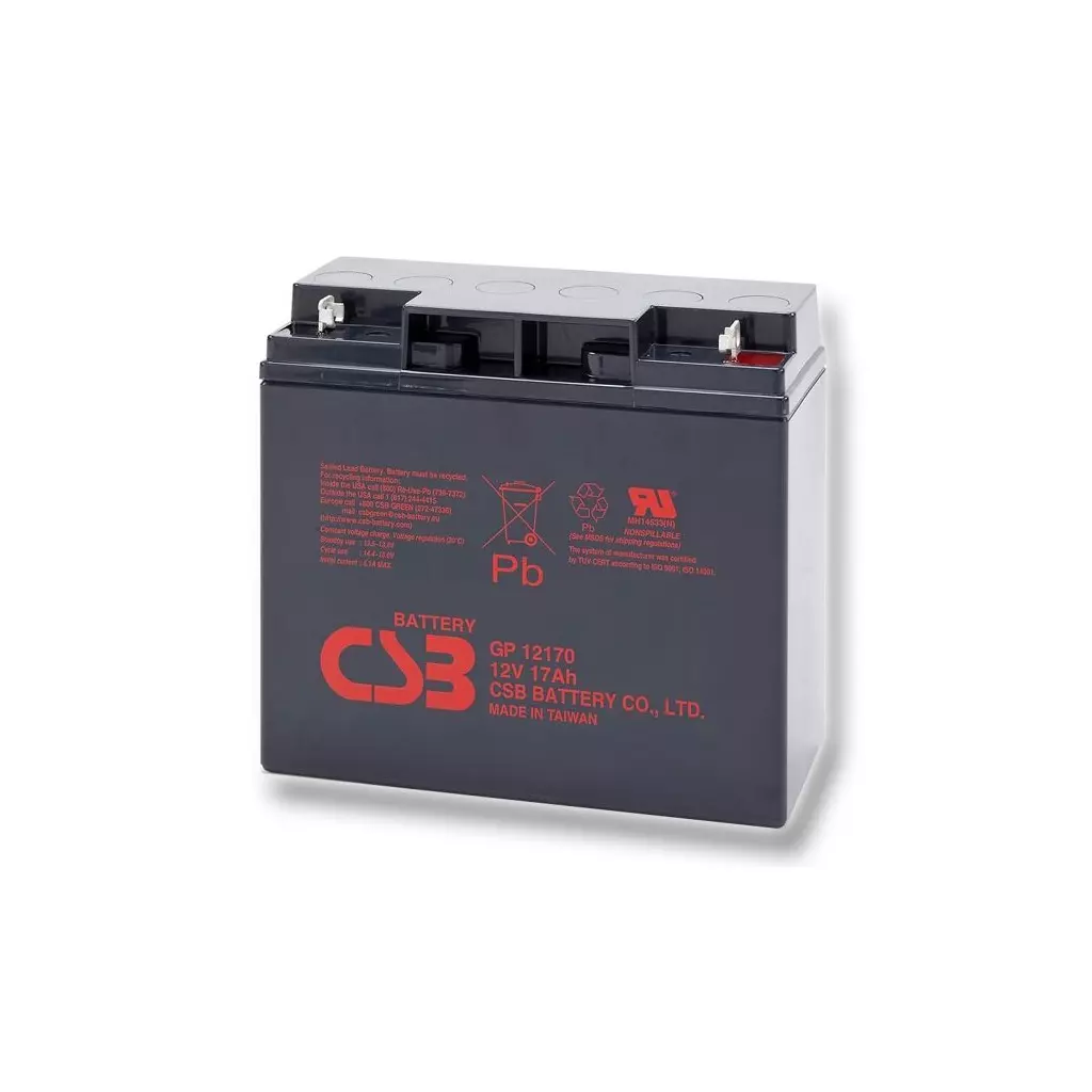 Obrázek produktu CSB Pb záložní akumulátor VRLA AGM 12V/17Ah (GP12170)