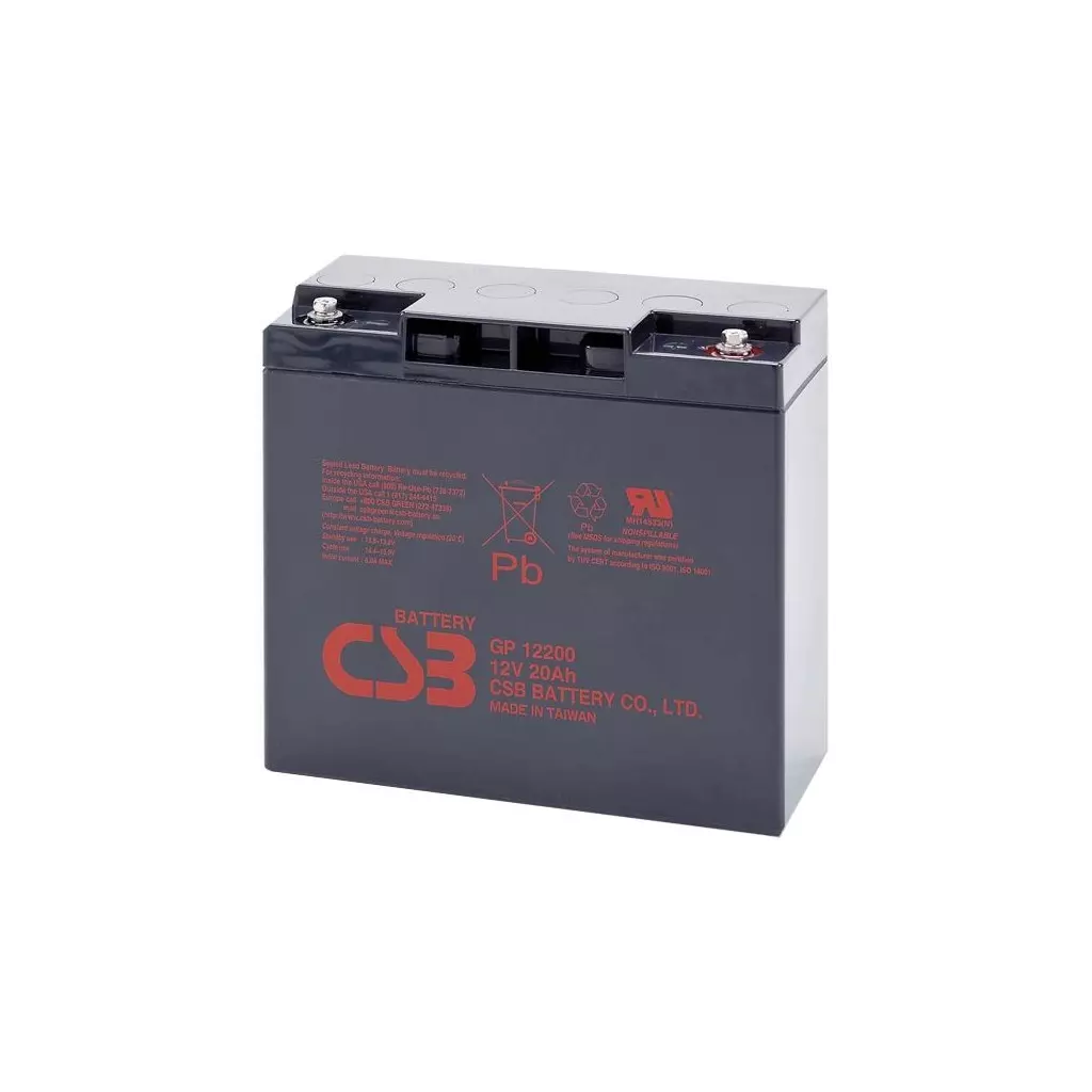Obrázek produktu CSB Pb záložní akumulátor CSB GP12200, 12V, 20Ah