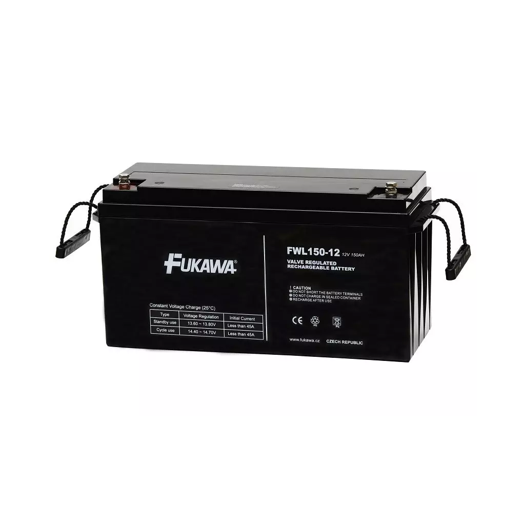 Obrázek produktu FUKAWA olověná baterie FWL 150-12 do UPS APC/ AEG/ EATON/ Powerware/ 12V/ 150Ah/ životnost 10 let/ závit M8
