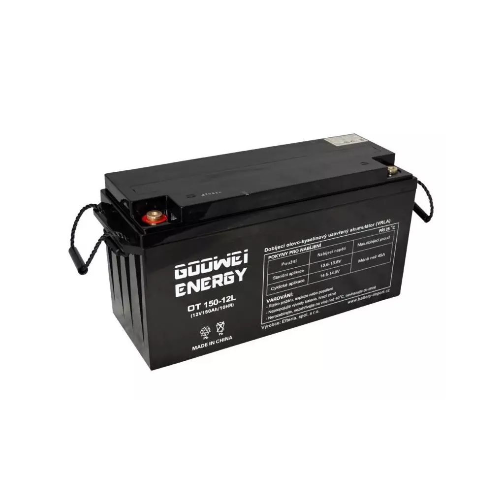 Obrázek produktu GOOWEI ENERGY Pb záložní akumulátor VRLA GEL 12V/150Ah (OTL150-12)