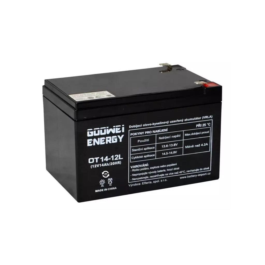 Obrázek produktu GOOWEI ENERGY Pb záložní akumulátor VRLA GEL 12V/14Ah (OTL14-12)