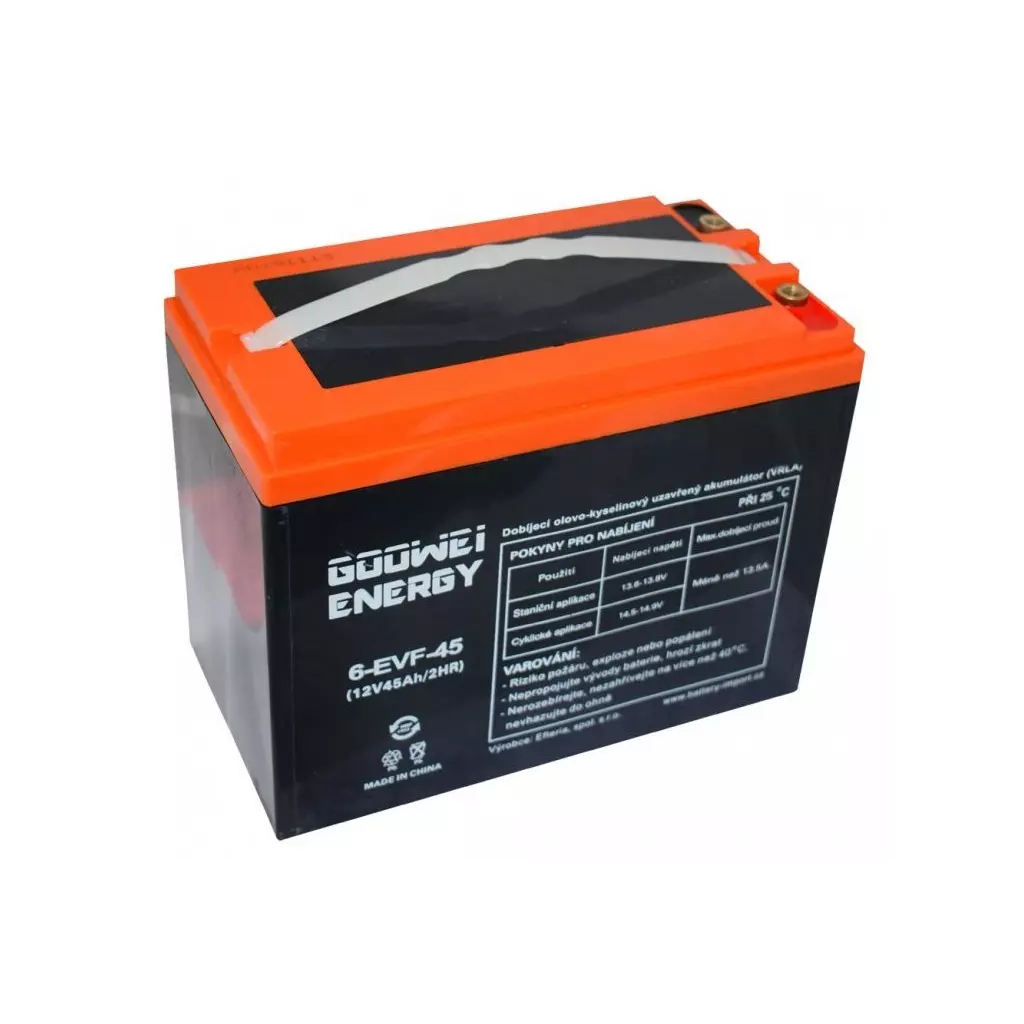 Obrázek produktu GOOWEI ENERGY Pb trakční záložní akumulátor VRLA GEL 12V/45Ah (6-EVF-45)