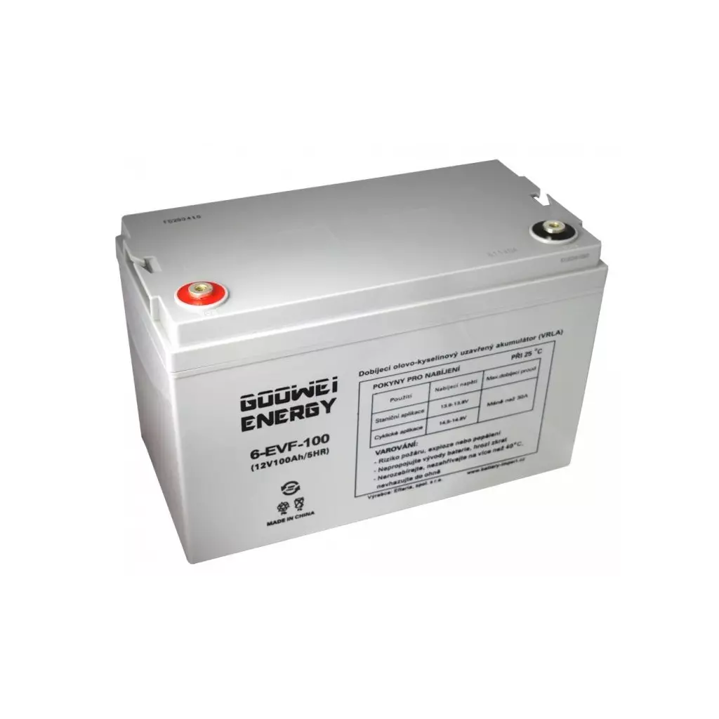 Obrázek produktu GOOWEI ENERGY Pb trakční záložní akumulátor VRLA GEL 12V/100Ah (6-EVF-100)