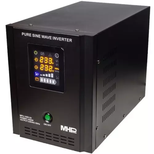 obrázek produktu MHPower záložní zdroj MPU-1400-24, UPS, 1400W, čistý sinus, 24V