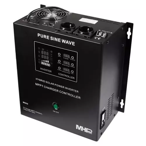 obrázek produktu MHPower záložní zdroj MHPower MSKD-1800-24, UPS, 1800W, čistý sinus, 24V, solární regulátor MPPT