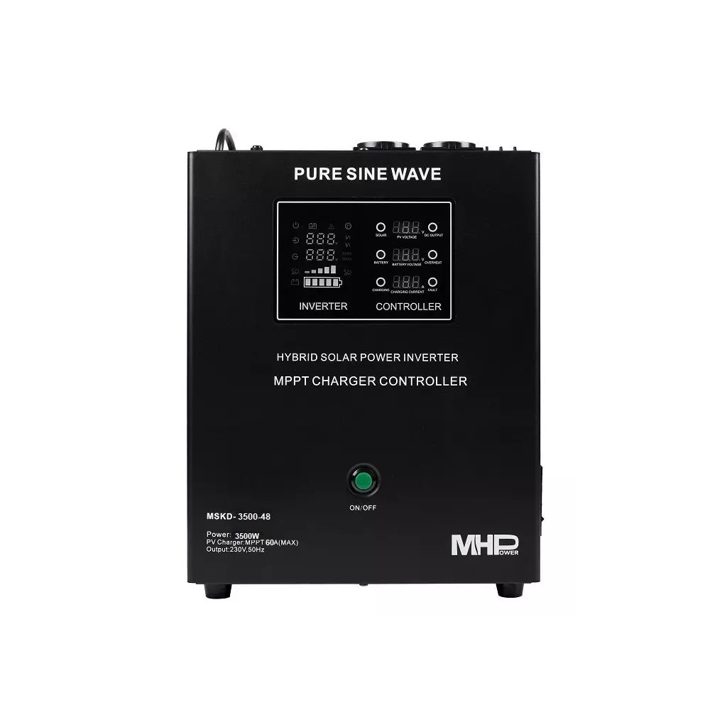 Obrázek produktu MHPower záložní zdroj MHPower MSKD-3500-48, UPS, 3500W, čistý sinus, 48V, solární regulátor MPPT