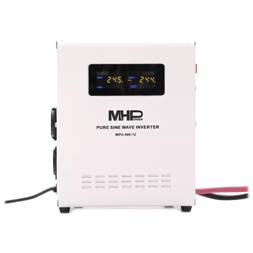 obrázek produktu MHPower záložní zdroj WPU-500-12, UPS, 500W, čistý sinus, 12V
