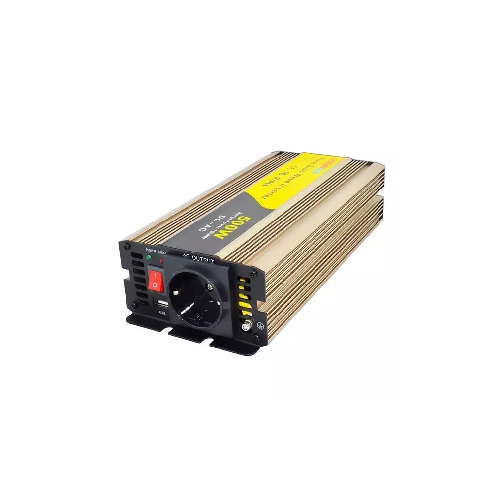Obrázek produktu ROGERELE Sinusový měnič napětí REP500-12, 500W, 12V, USB port