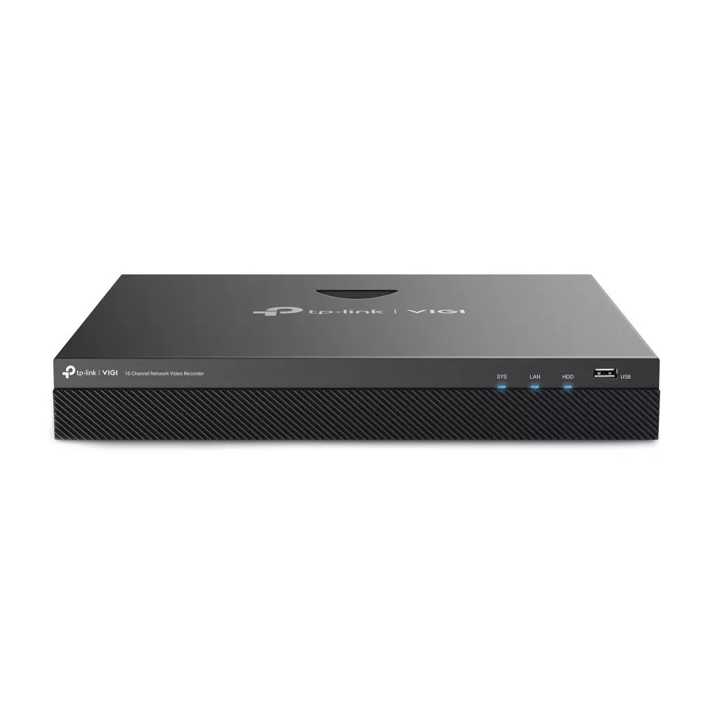 Obrázek produktu TP-Link VIGI NVR2016H, 16 kanálů, 80Mbps, H.265+, 2x SATA, max. 20 TB, 1x LAN, 2x USB, 1x eSATA, VGA, HDMI