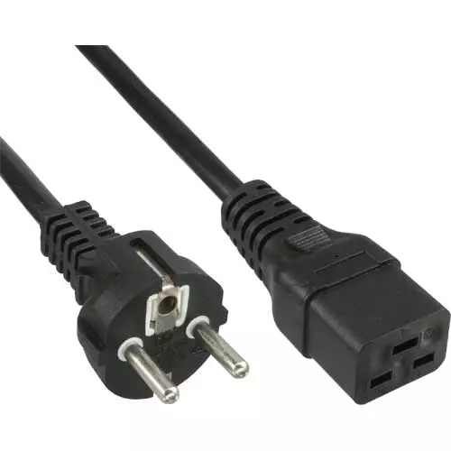 obrázek produktu Kabel síťový k počítači 230V 16A IEC 320 C19 konektor 1,5m