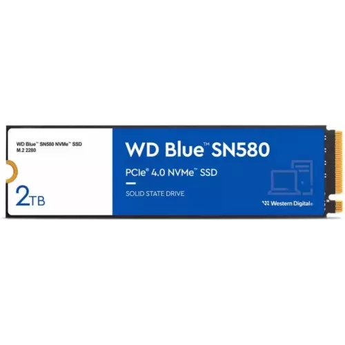 obrázek produktu SSD disk Western Digital Blue SN580 2TB M.2 2280, PCIe 4.0 x4, NVMe