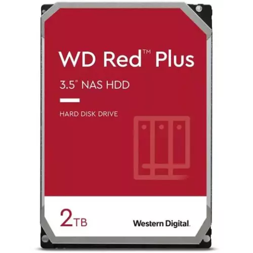 obrázek produktu Disk Western Digital Red Plus 2TB, 3,5", SATA III, 64MB, 5400RPM