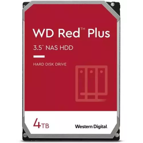 obrázek produktu Disk Western Digital Red Plus 4TB, 3,5", SATA III, 256MB, 5400RPM