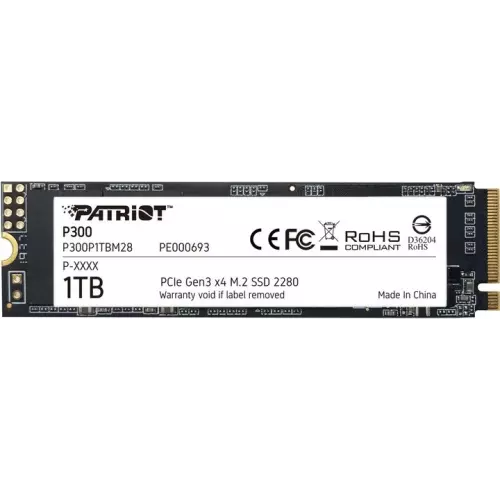 obrázek produktu SSD disk Patriot P300 1TB, M.2 2280, PCIe 3.0 x4, NVMe