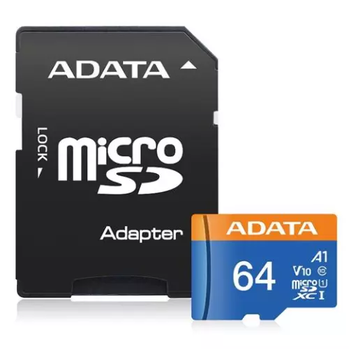obrázek produktu Paměťová karta Adata MicroSDXC Premier 64GB UHS-I Class 10, s adaptérem