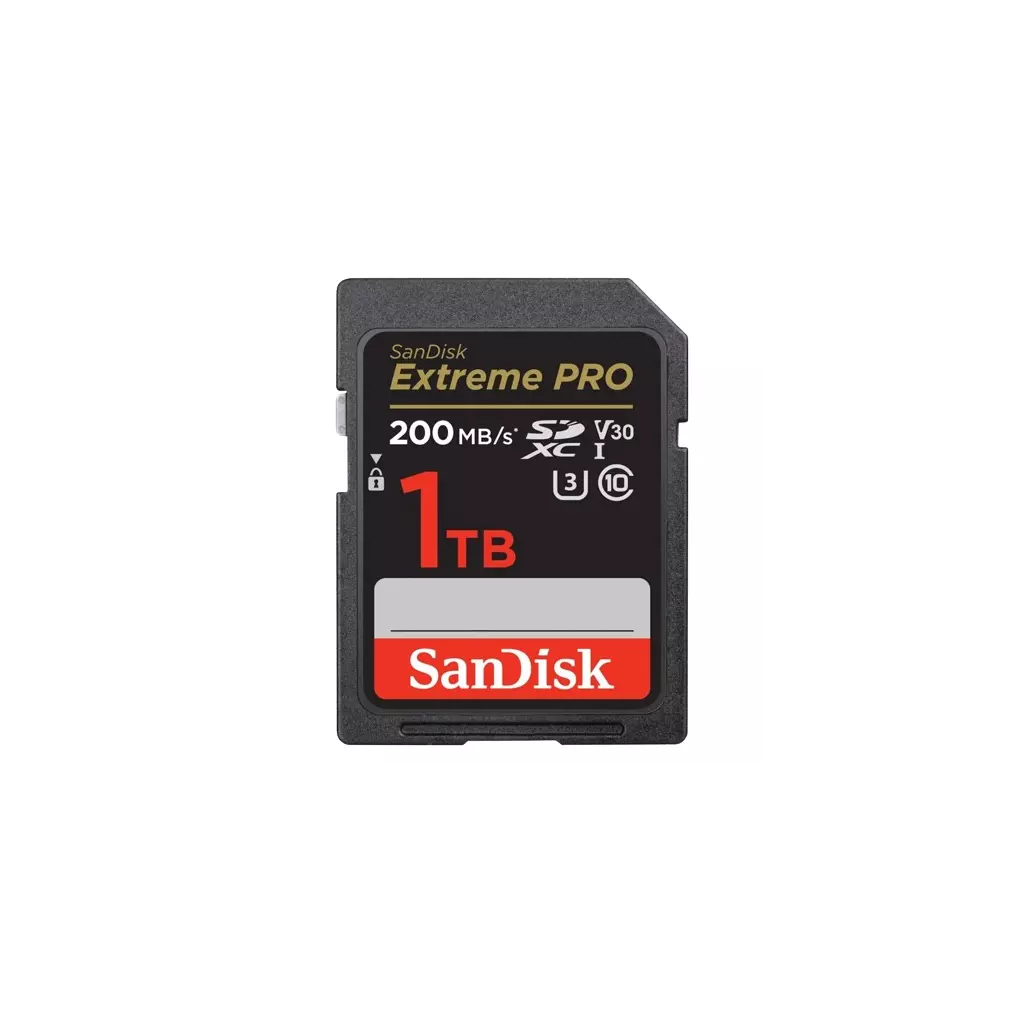 Obrázek produktu Paměťová karta Sandisk Extreme PRO SDXC 1TB 200MB/s and 140MB/s, UHS-I, Class 10, U3, V30