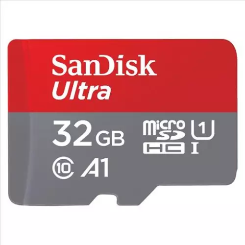obrázek produktu Paměťová karta Sandisk Ultra microSDHC 32 GB 120 MB/s  A1 Class 10 UHS-I, s adaptérem