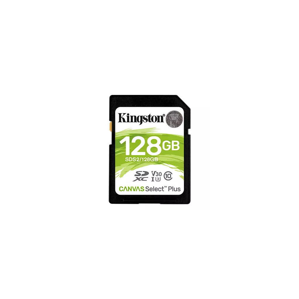Obrázek produktu Paměťová karta Kingston SDXC Canvas Select Plus 128 GB, U3 V30 CL10 100 MB/s