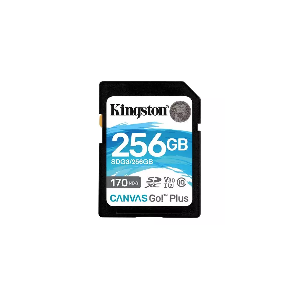 Obrázek produktu Paměťová karta Kingston SDXC U3 V30 256 GB, 170/90 MB/s