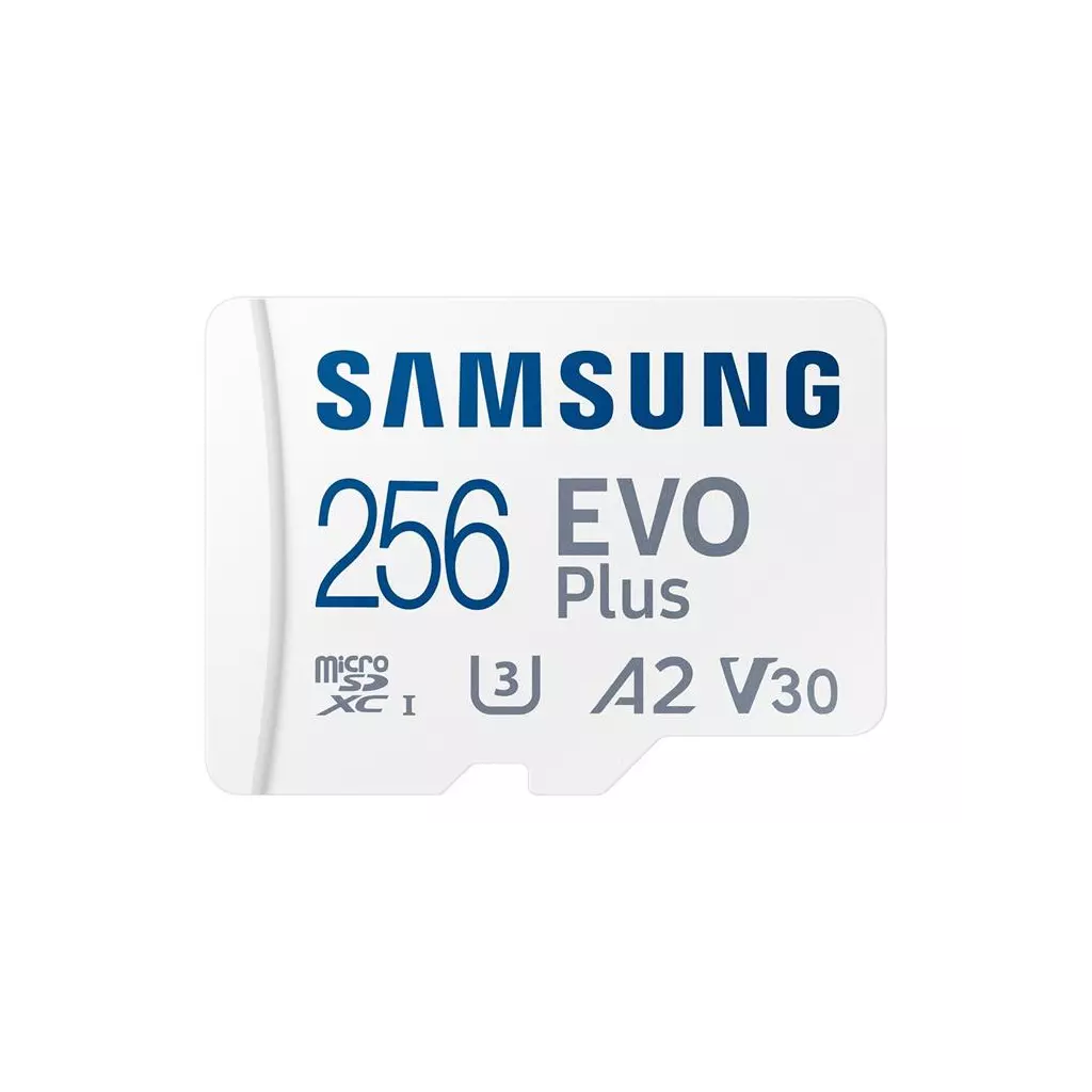 Obrázek produktu Paměťová karta Samsung EVO Plus micro SDXC, 256GB, UHS-I U3, Class 10 + Adaptér