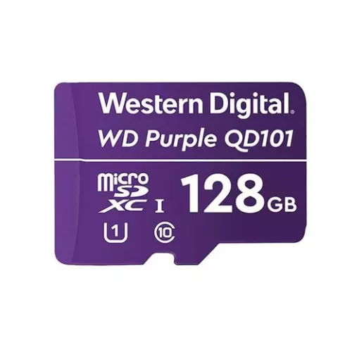 obrázek produktu Paměťová karta Western Digital Purple microSDXC 128GB Class 10 U1