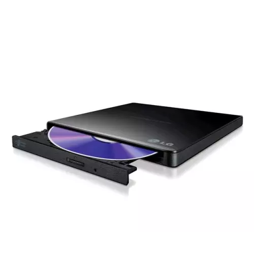obrázek produktu Mechanika LG HITACHI - externí mechanika DVD-W/CD-RW/DVD±R/±RW/RAM GP57EB40, Slim, Black, box+SW