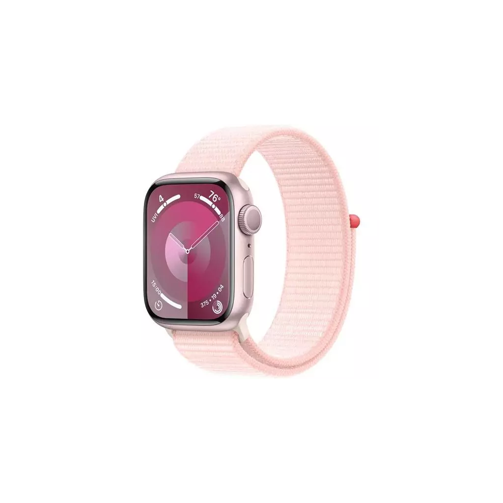 Obrázek produktu Hodinky Apple Watch Series 9 GPS + Cellular, 45mm Pink Aluminium Case with Light Pink Sport Loop