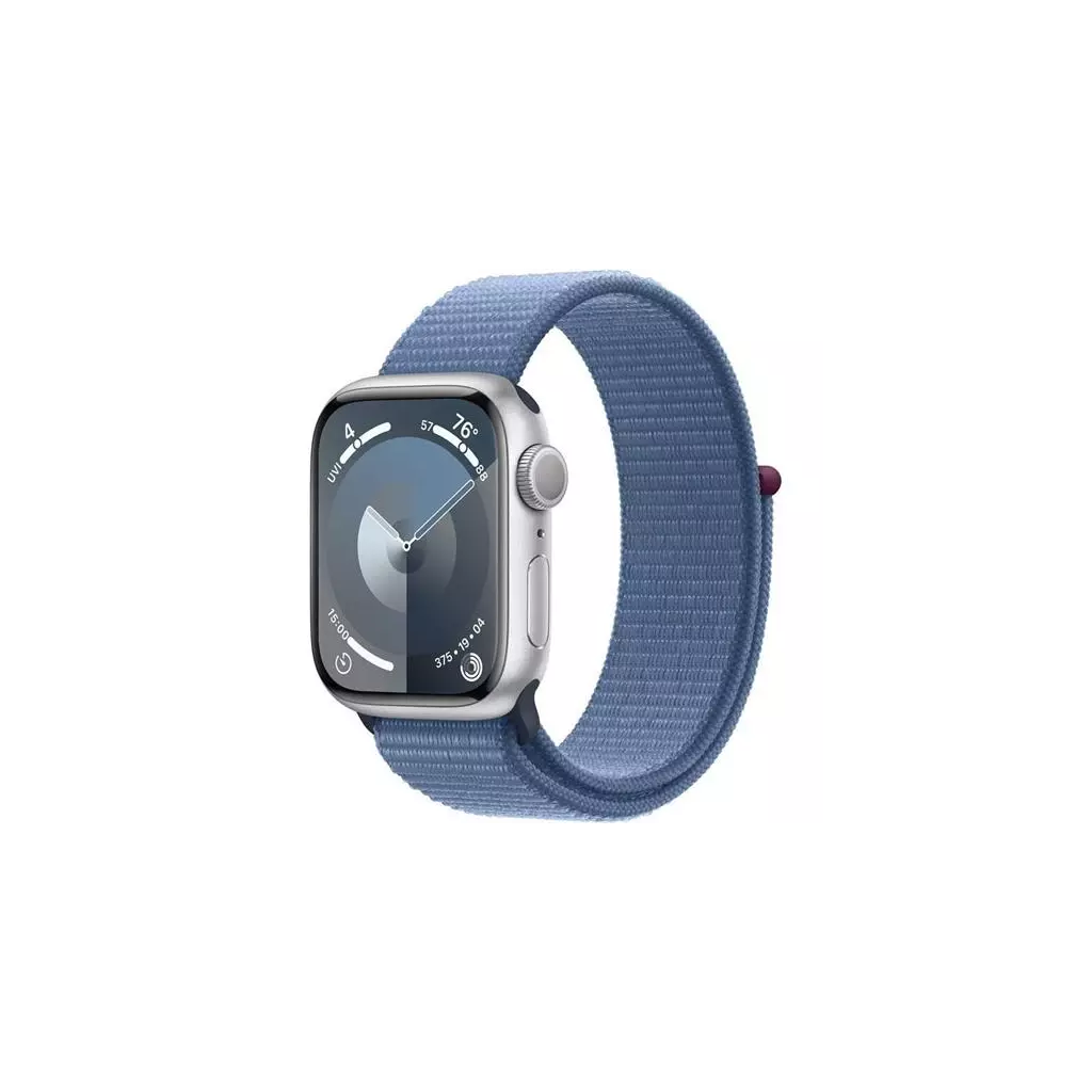 Obrázek produktu Hodinky Apple Watch Series 9 GPS + Cellular, 45mm Silver Aluminium Case with Winter Blue Sport Loop