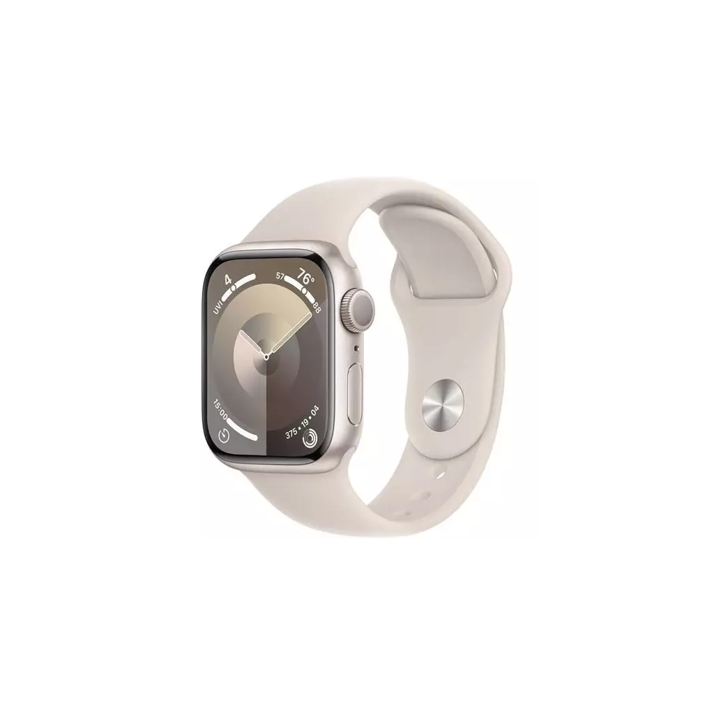 Obrázek produktu Hodinky Apple Watch Series 9 GPS + Cellular, 41mm Starlight Aluminium Case with Starlight Sport Band - M/L