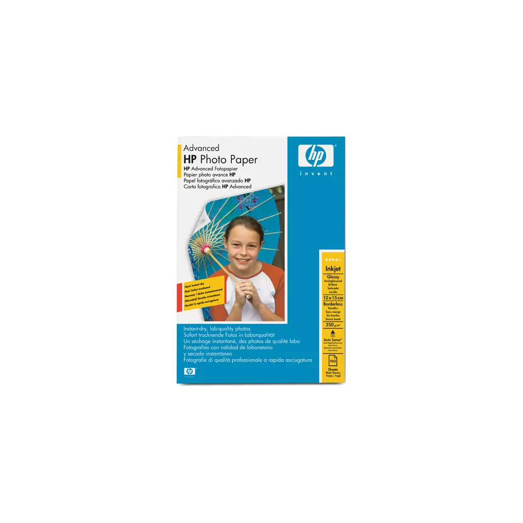 Obrázek produktu Fotopapír HP Advanced Glossy Photo 10x15 cm, 100ks, 250g/m2
