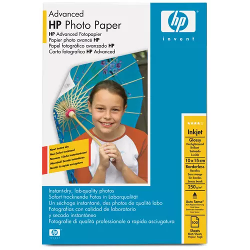 obrázek produktu Fotopapír HP Advanced Glossy Photo 10x15 cm, 100ks, 250g/m2