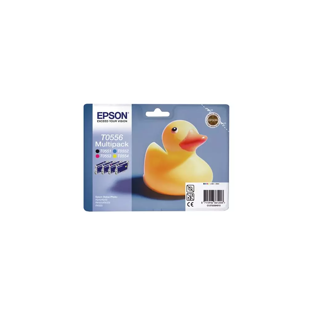 Obrázek produktu Inkoust Epson T0556 barevný, Multipack 4ink C+M+Y+black