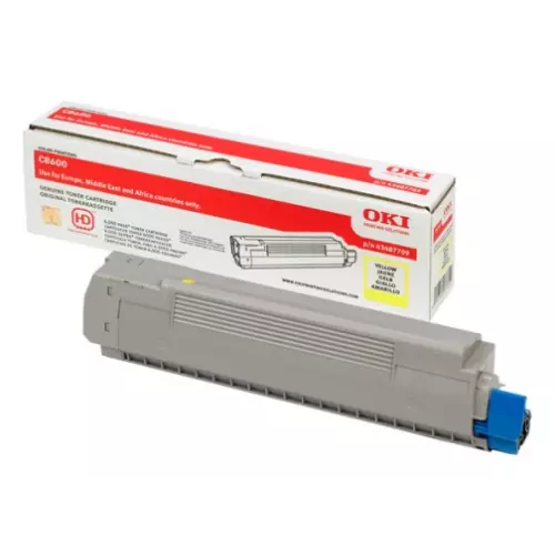 obrázek produktu Toner OKI 43487709 do C8600/8800 (6.000 stránek), žlutý