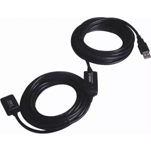 obrázek produktu Kabel USB 2.0 aktivní prodlužovací adaptér 10m, černý