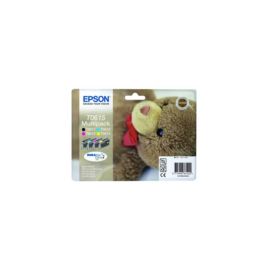 Obrázek produktu Inkoust Epson T0615 barevný, Multipack 4ink C+M+Y+black