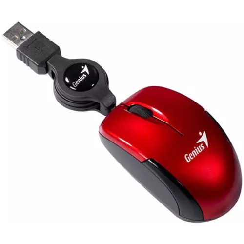 obrázek produktu Myš Genius Micro Traveler V2, USB, ruby